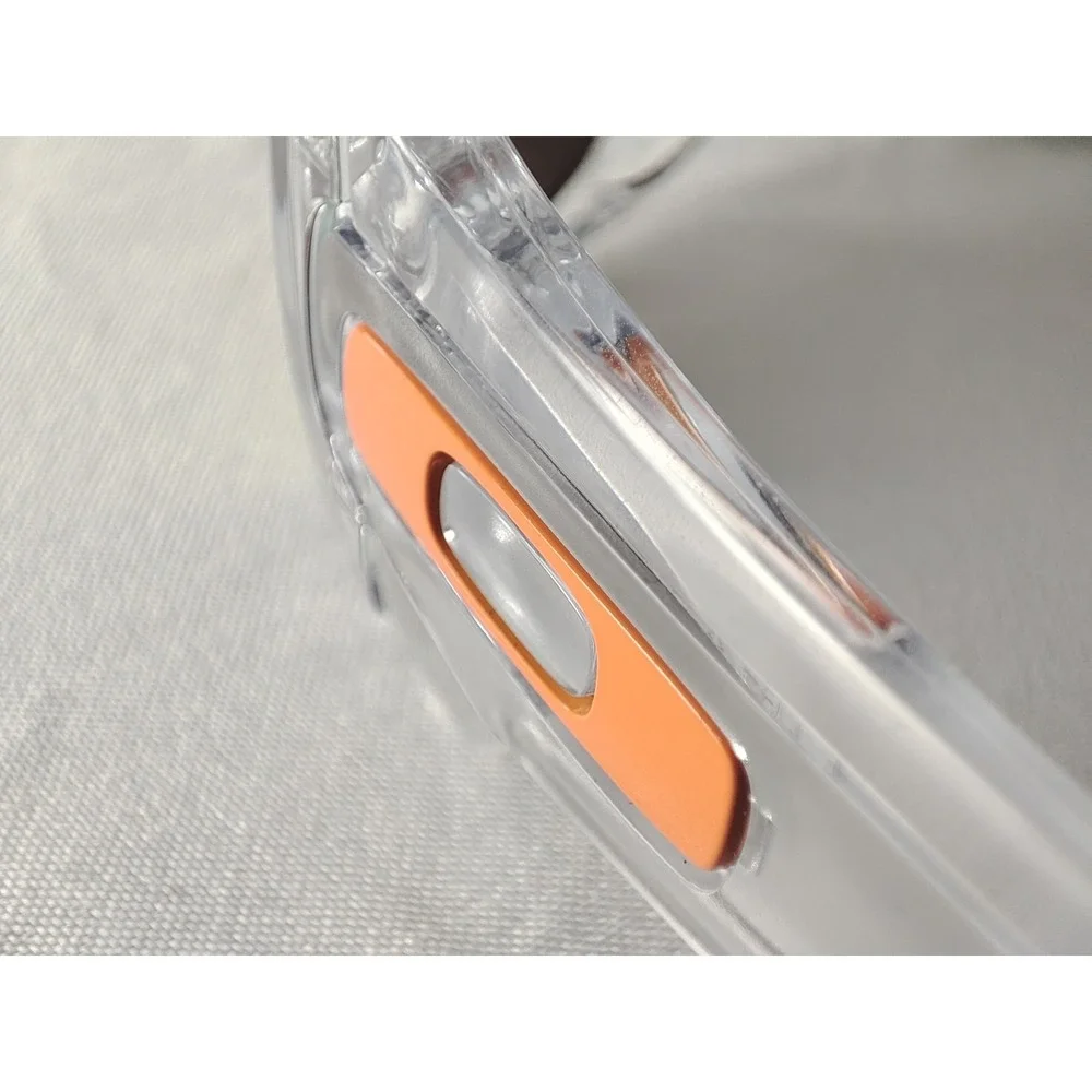 Oakley Batwolf Crystal Clear Sunglasses Fire Iridium Orange Icons NWOT Mint‎